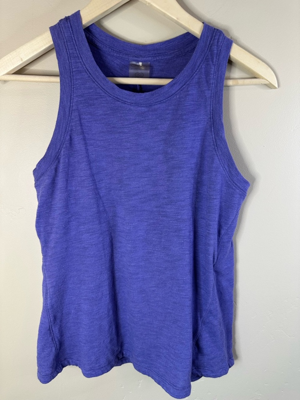 CALIA SMALL Purple Open Back Yoga Tank Top - P2P 18” - Picture 2 of 5